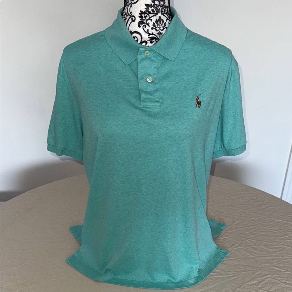 Ralph Lauren Green Polo Shirt Classic Design